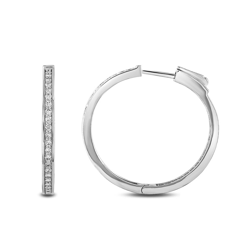 0.90 Karat Pırlanta Küpe
